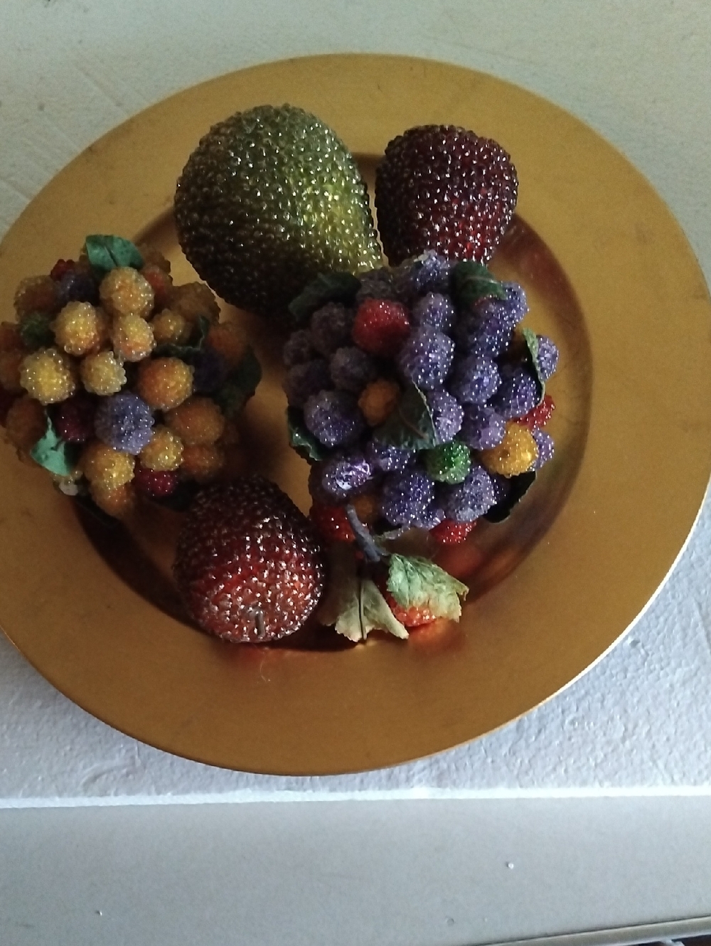 Sparkly Fruit Decor